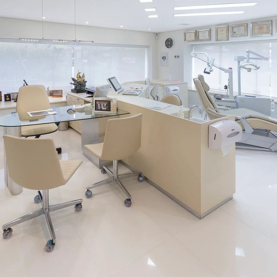 Interior da Pinho Odontologia - Consultório Moderno